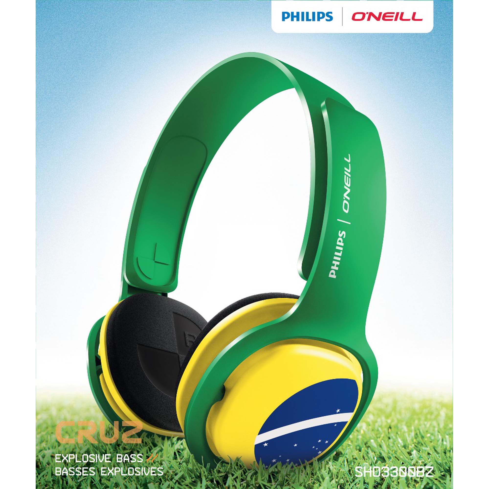 Fone Philips Brasil O’Neill SHO3300BZ (Edição Especial)