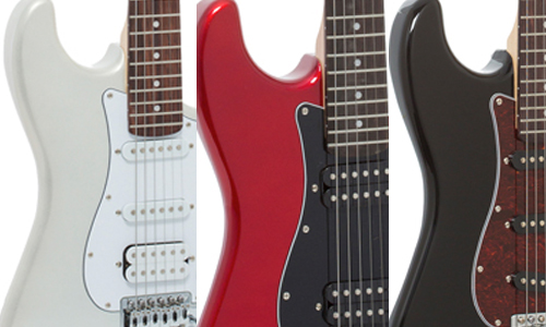 Diferenças entre as guitarras G100, G101 e G102.
