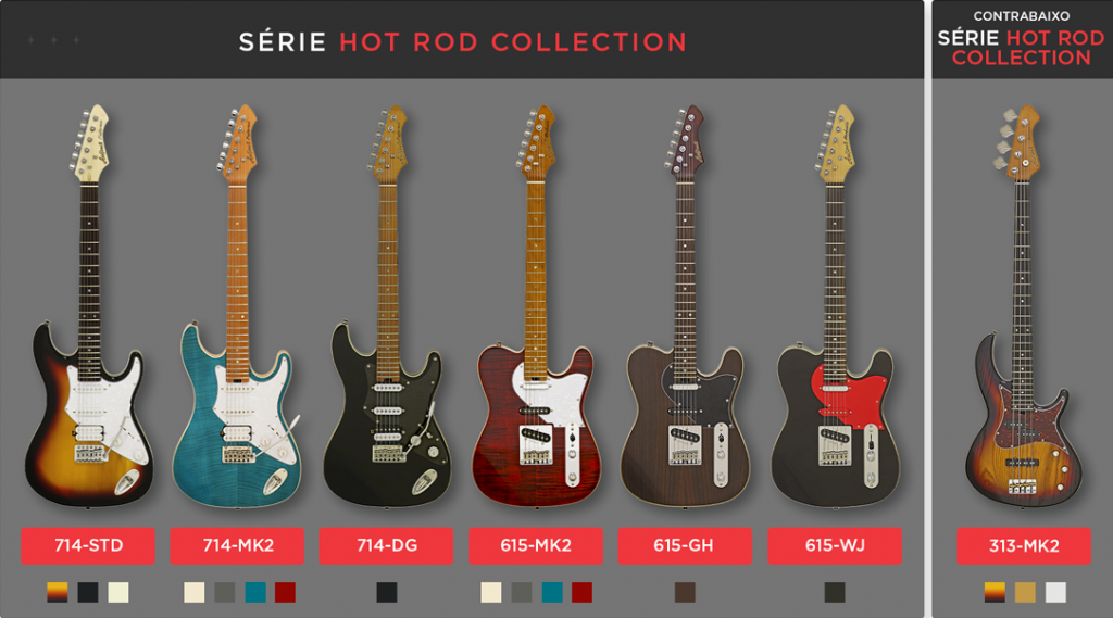Serie Hot Rod 1024x569 - Aria Guitars volta ao Brasil: conheça os 28 modelos de uma linha exclusiva 