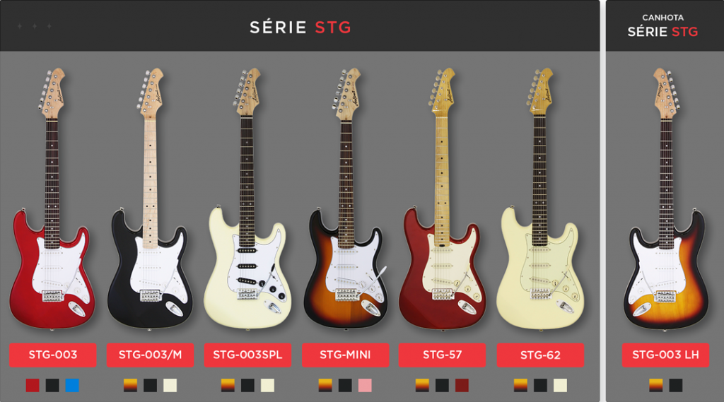 Serie STG 1024x569 - Aria Guitars volta ao Brasil: conheça os 28 modelos de uma linha exclusiva 