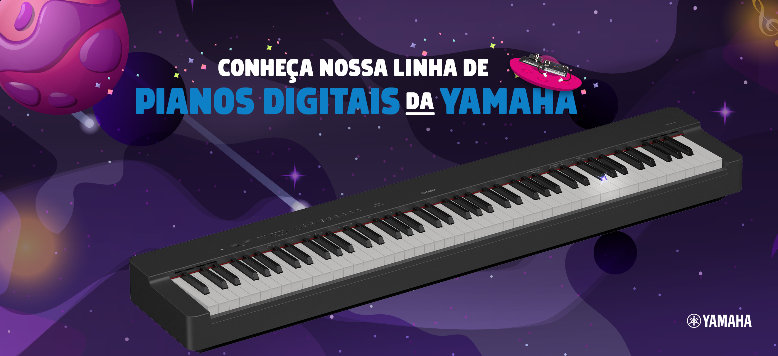 Piano digital Yamaha: 3 opções para quem tem pouco espaço