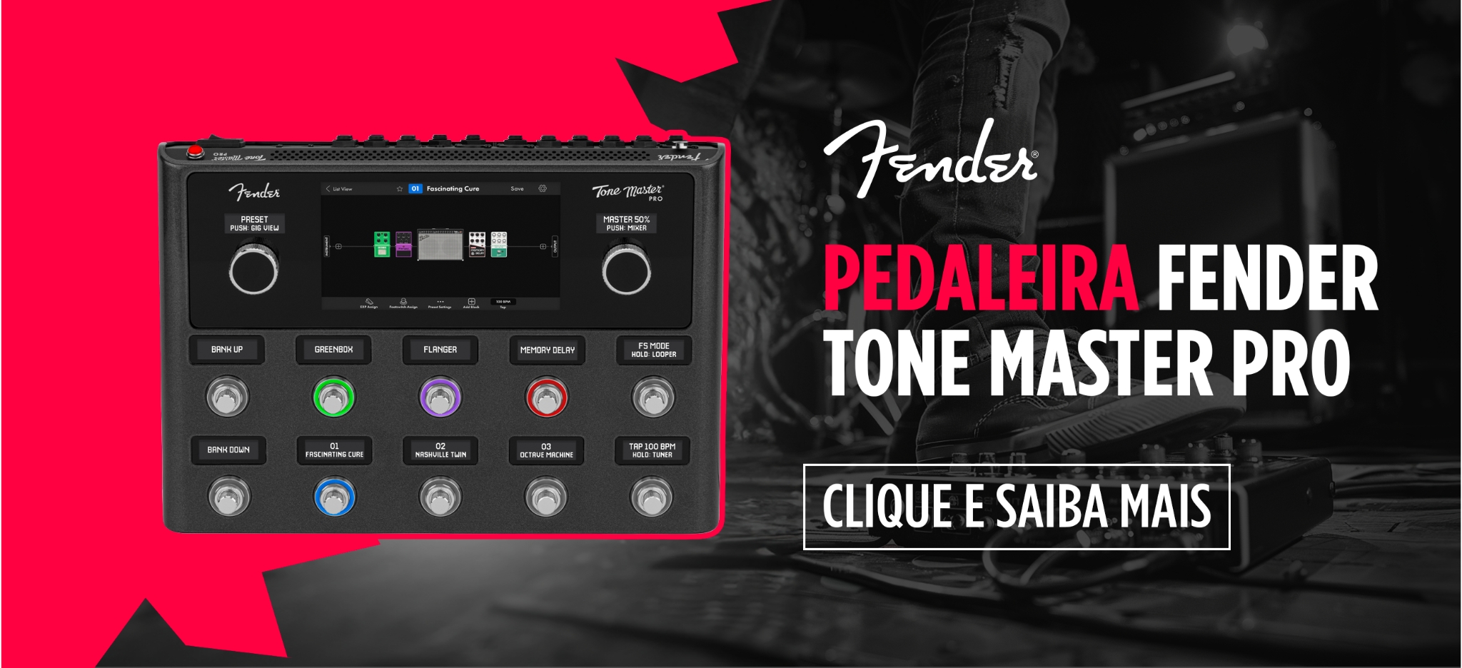 Conheça a Pedaleira Fender Tone Master PRO 